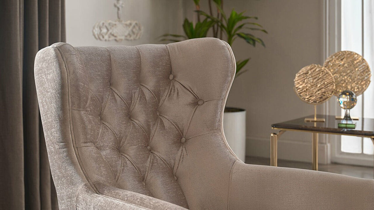 Plaza Accent Chair Cream