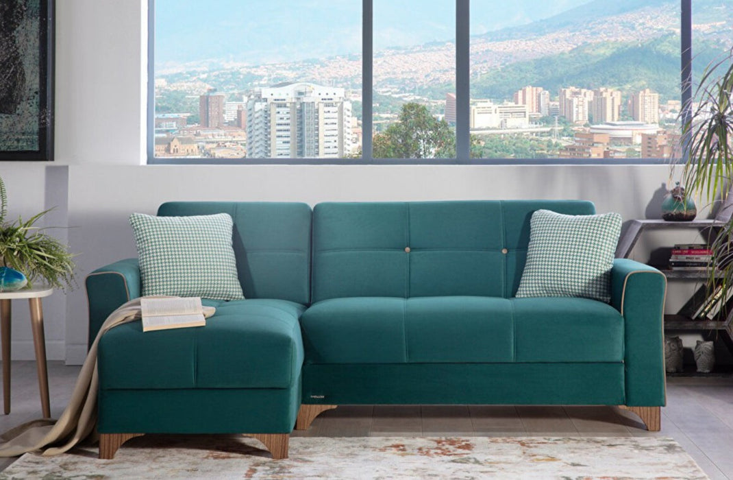 Tina Sectional (Oyem Teal)