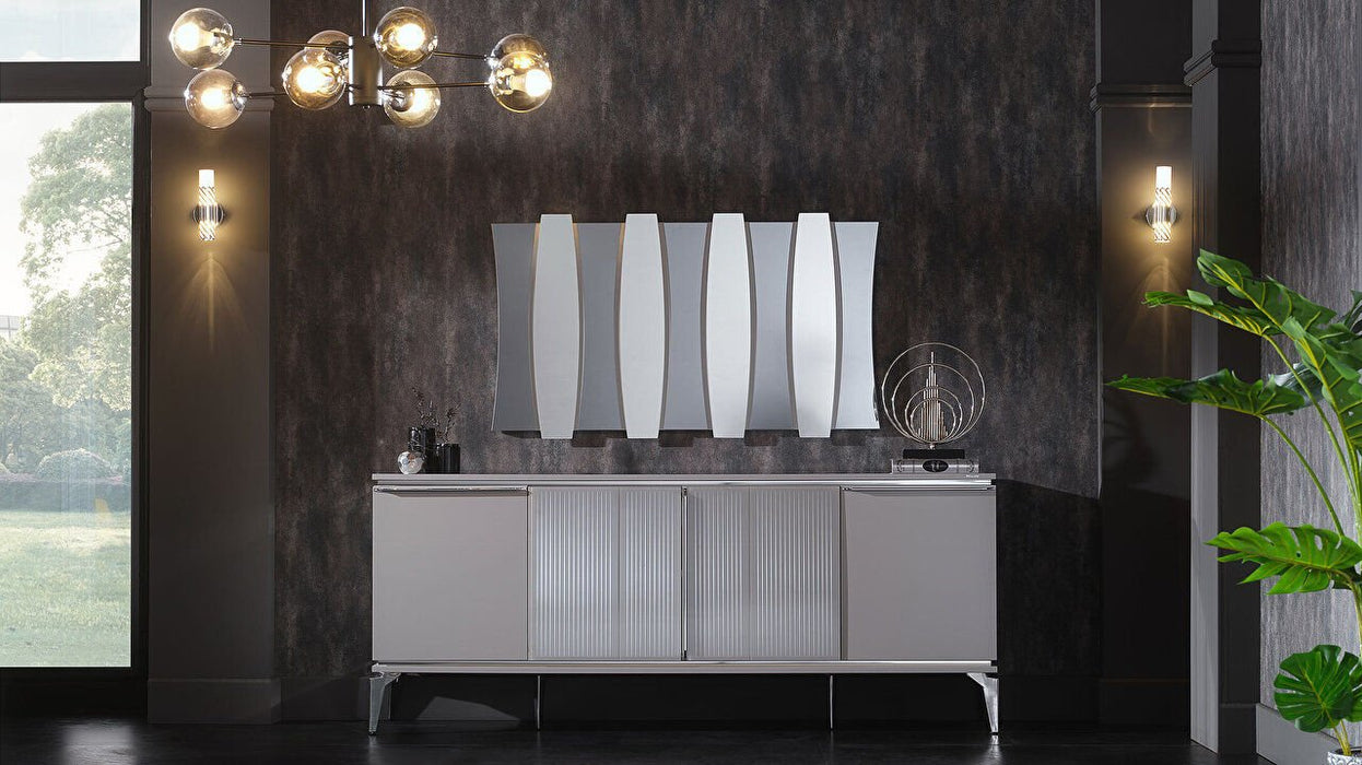 Chrome Gray Loretto Buffet