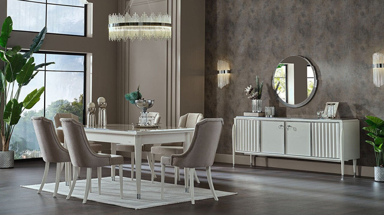 Gravita Dining Table White