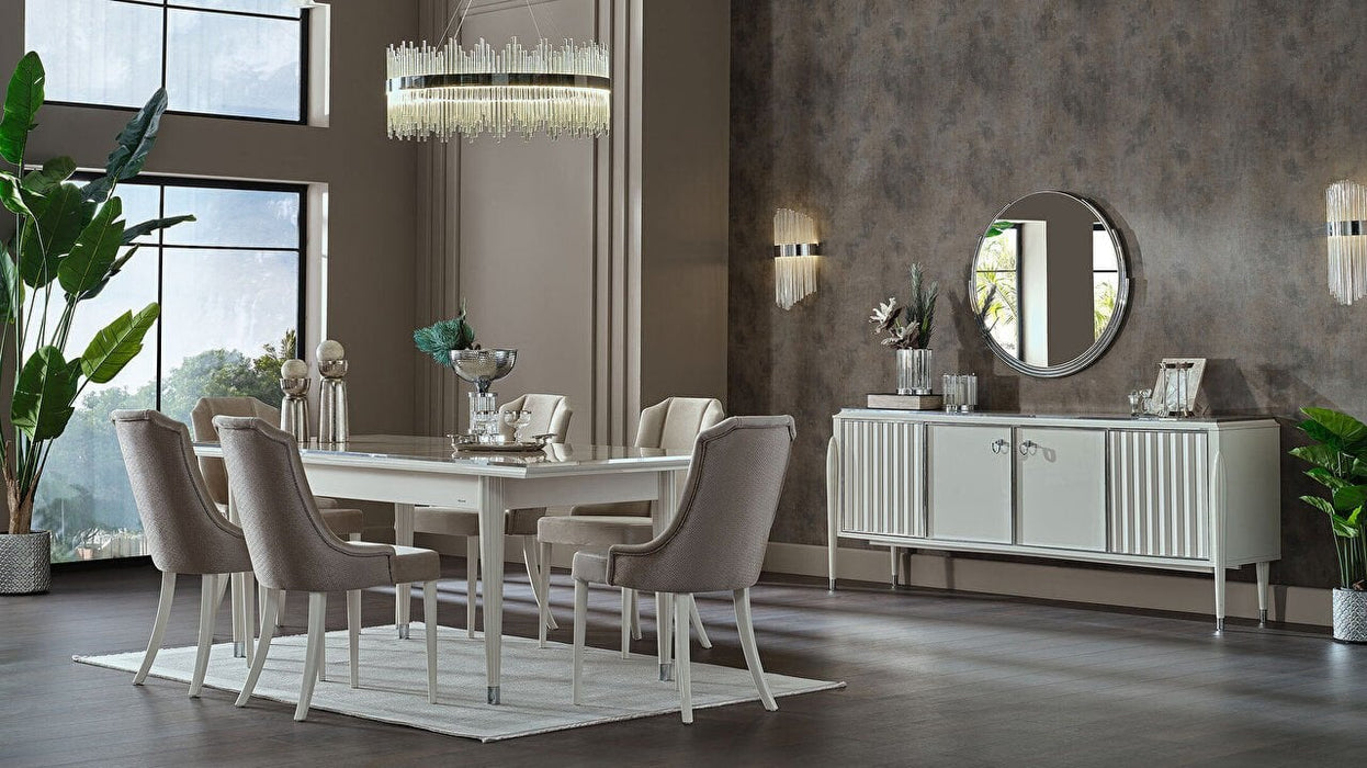 Gravita Dining Table White