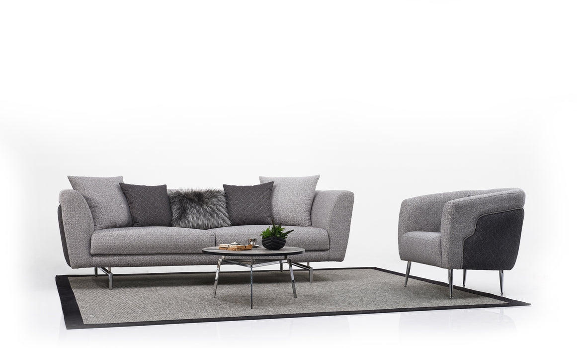 Modena Stationary Sofa Grey