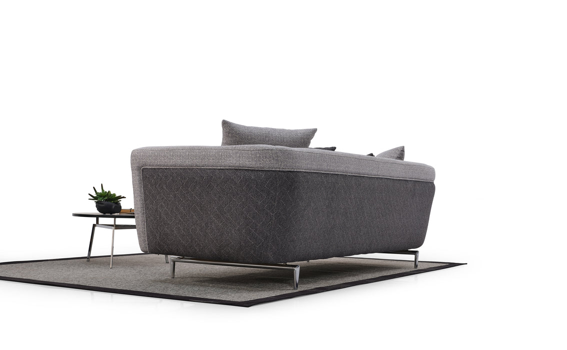 Modena Stationary Sofa Grey