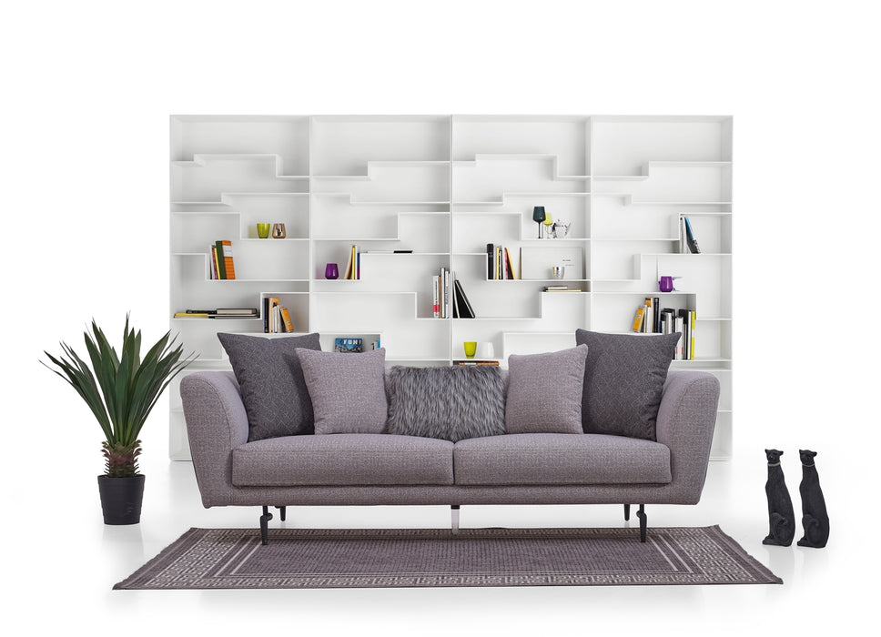 Modena Stationary Sofa Grey