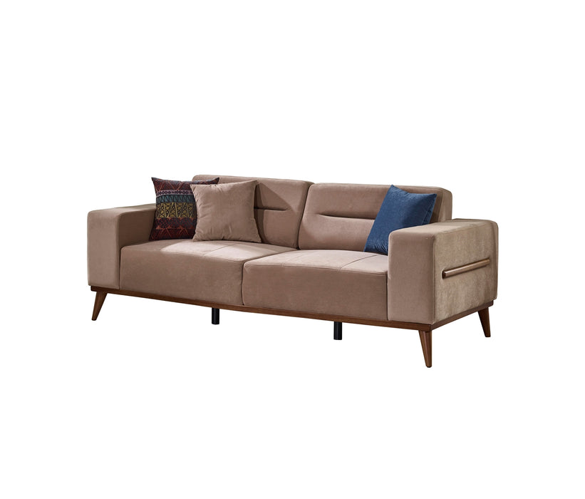 Odesa Convertible Sofa Light Brown