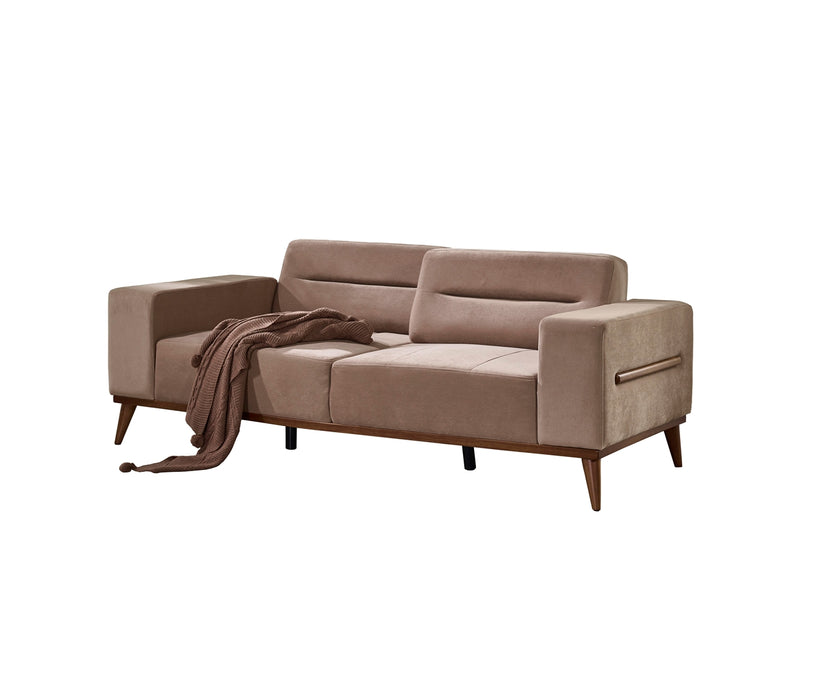 Odesa Convertible Sofa Light Brown