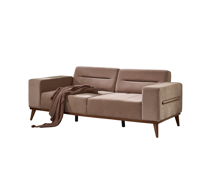 Odesa Convertible Sofa Light Brown