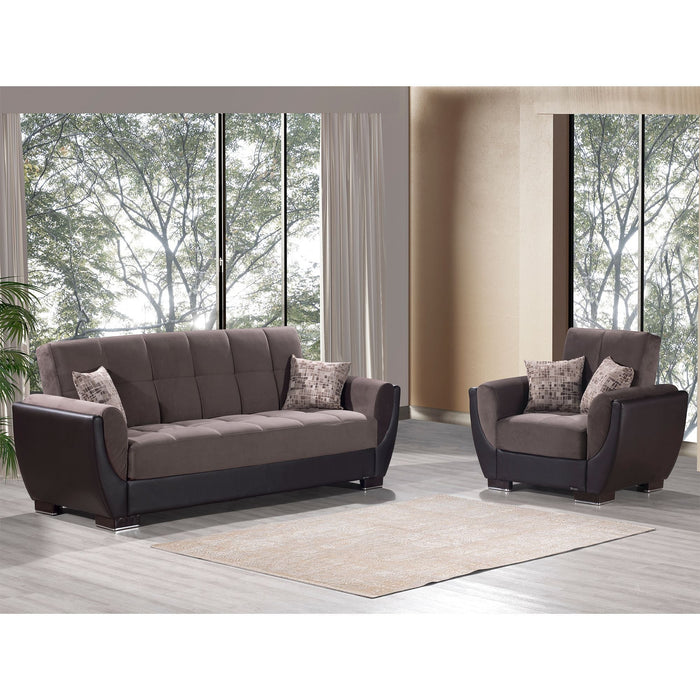 Armada Air Sofa Brn/Brown 107