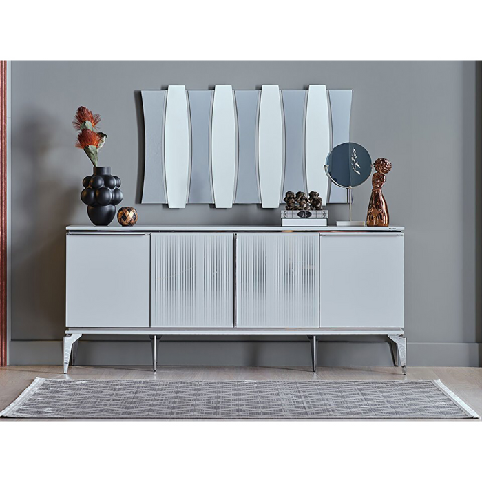 Chrome Gray Loretto Buffet