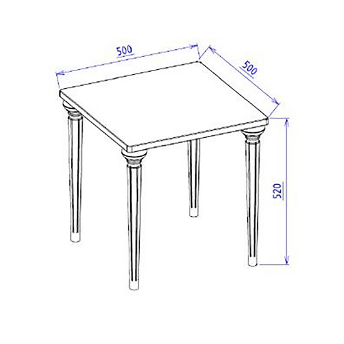Opak White Mistral Side Table