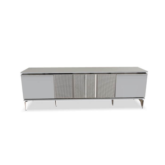 Chrome Gray Loretto TV Stand