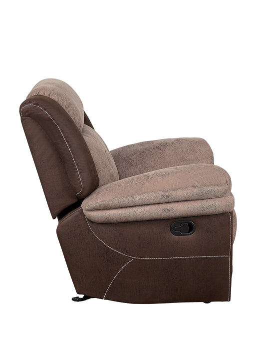 Chai Brown Microfiber Reclining Living Room Set