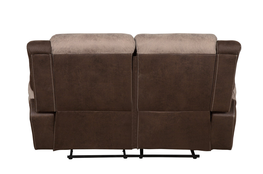 Chai Brown Microfiber Reclining Living Room Set