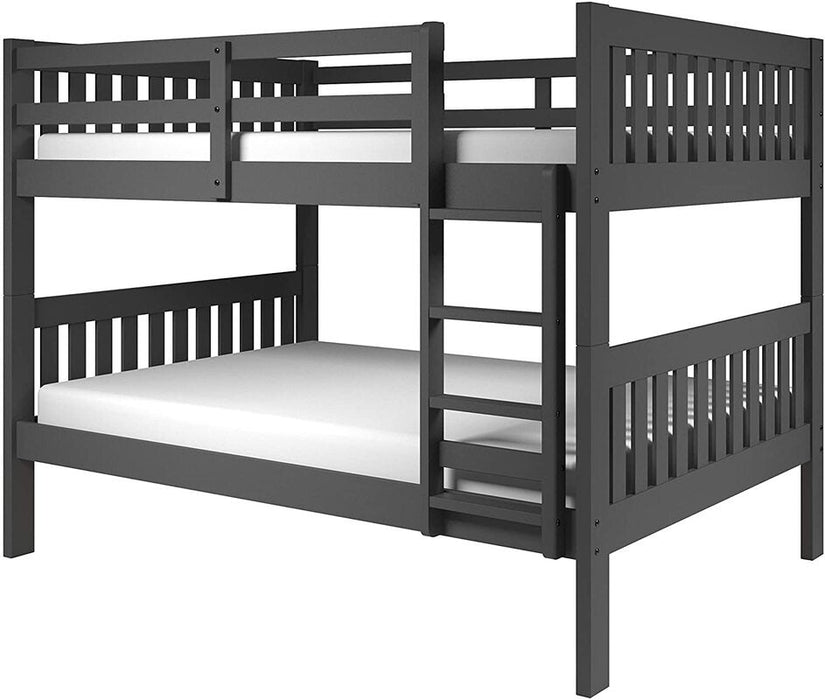 Enna Grey Full Over Full Bunk Bed