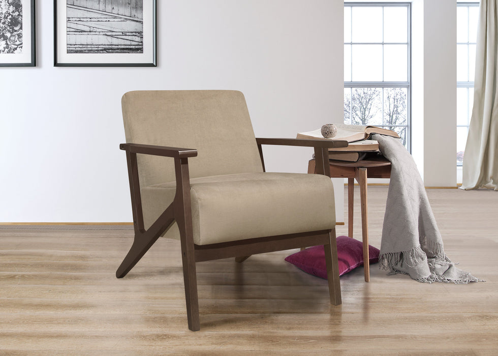 August Brown Accent Chair