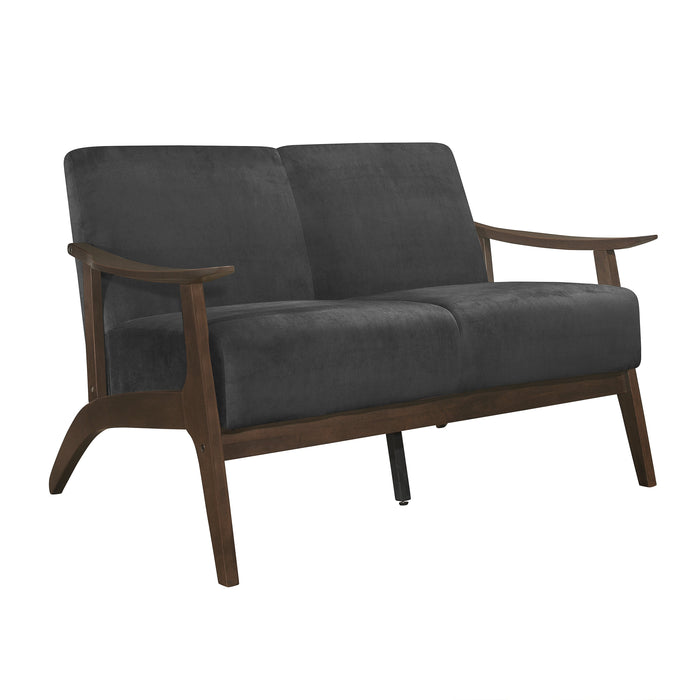 Carlson Dark Gray Loveseat