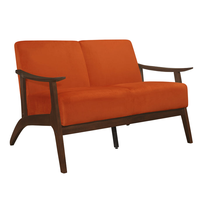 Carlson Orange Loveseat