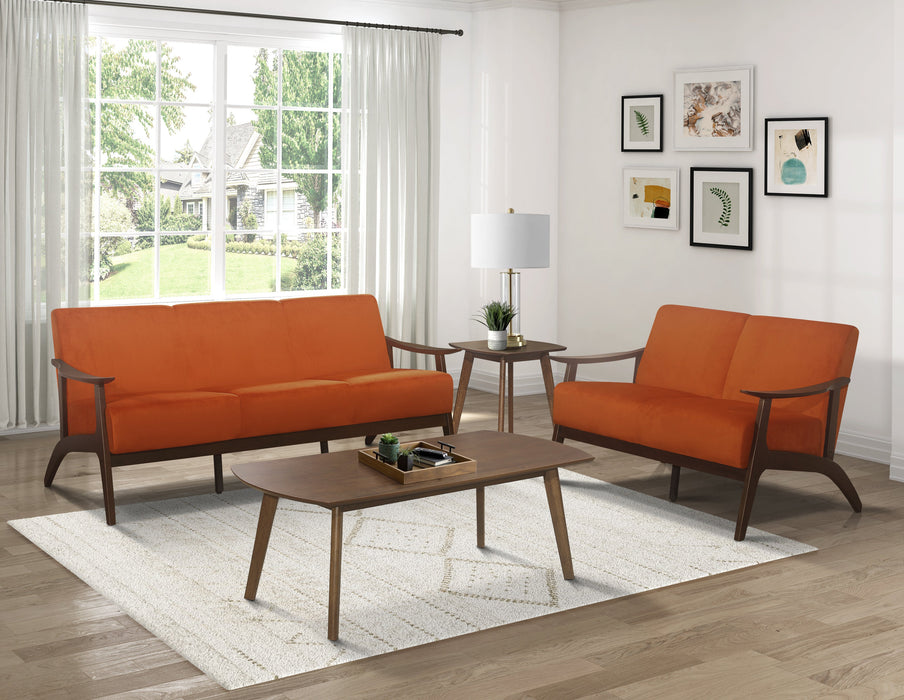 Carlson Orange Loveseat