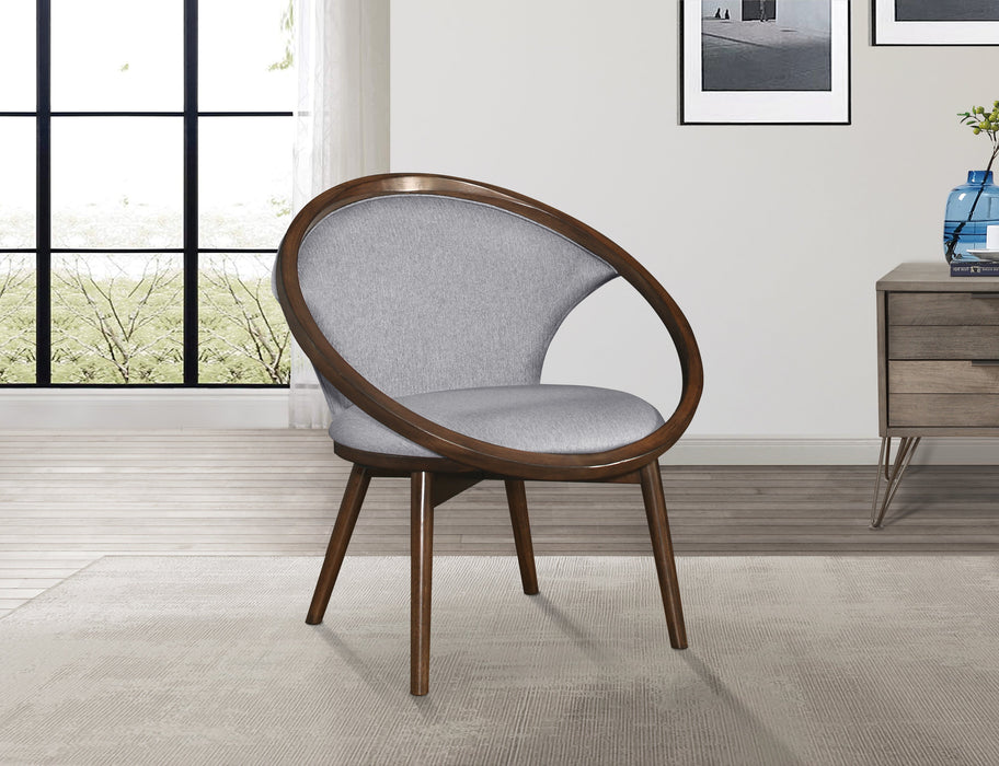 Lowery Walnut/Gray Accent Chair