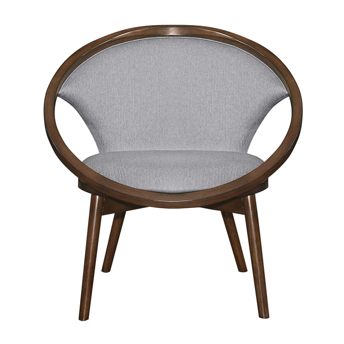 Lowery Walnut/Gray Accent Chair