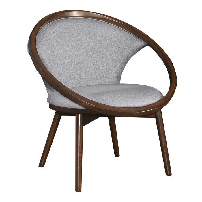 Lowery Walnut/Gray Accent Chair