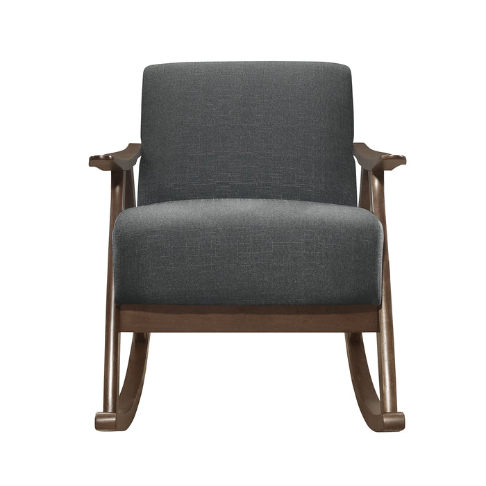 Waithe Dark Gray Rocking Chair