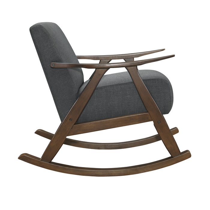 Waithe Dark Gray Rocking Chair