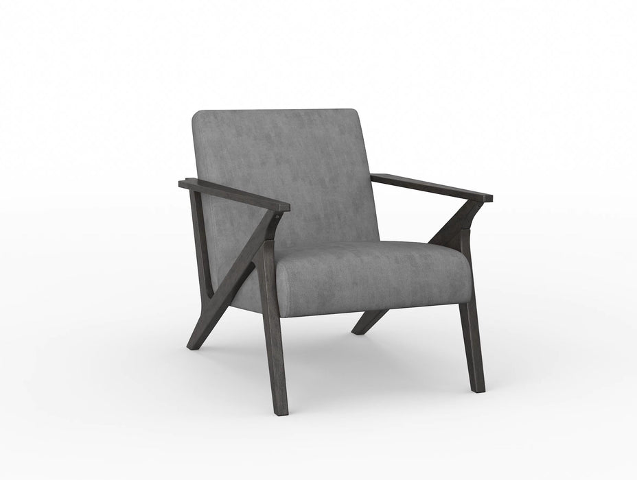 Coriana Gray Velvet Accent Chair