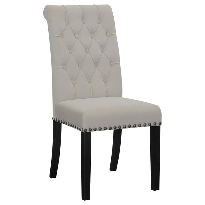 Alana Upholstered Tufted Side Chairs with Nailhead Trim