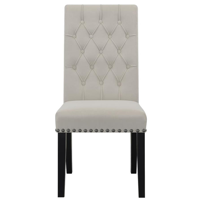 Alana Upholstered Tufted Side Chairs with Nailhead Trim