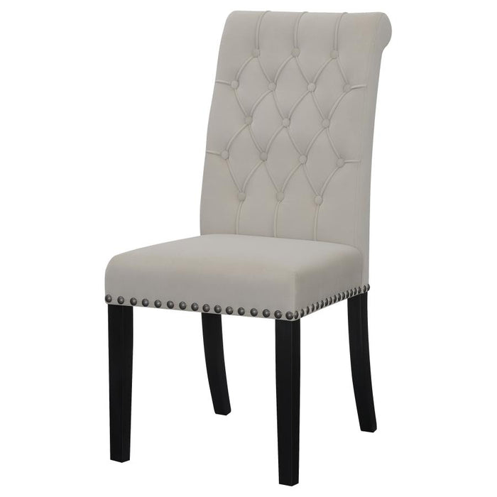 Alana Upholstered Tufted Side Chairs with Nailhead Trim