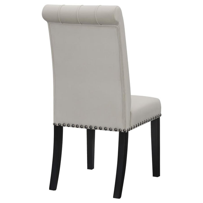 Alana Upholstered Tufted Side Chairs with Nailhead Trim