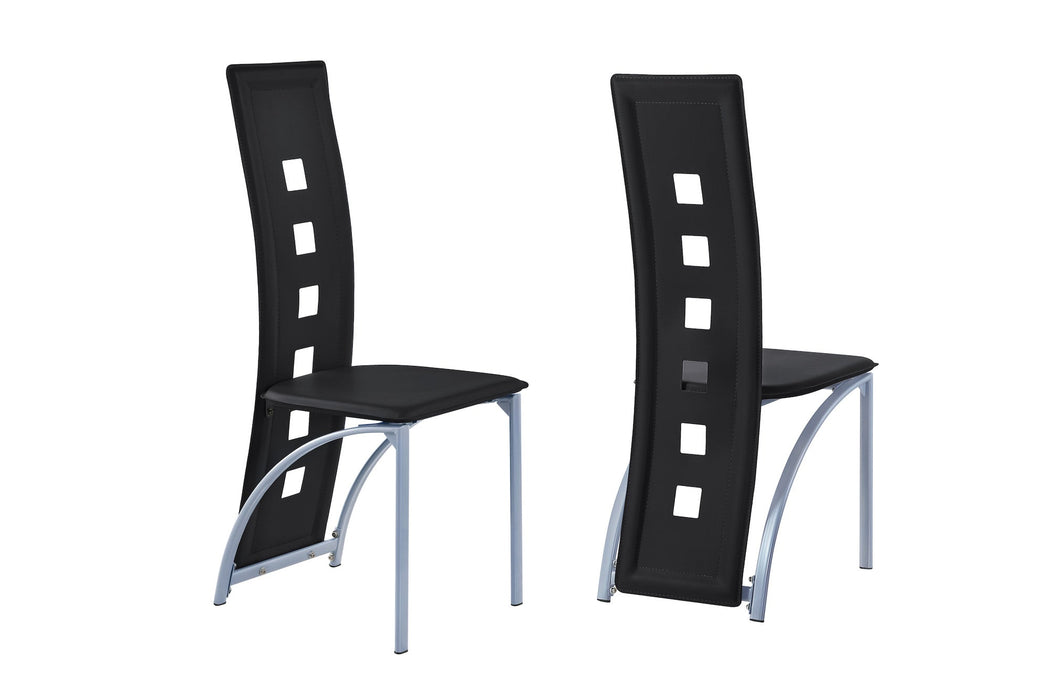 Echo Black/Gray Side Chair, Set of 2