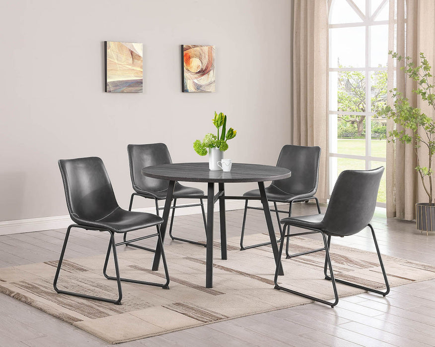 Minka Gray Round Dining Set