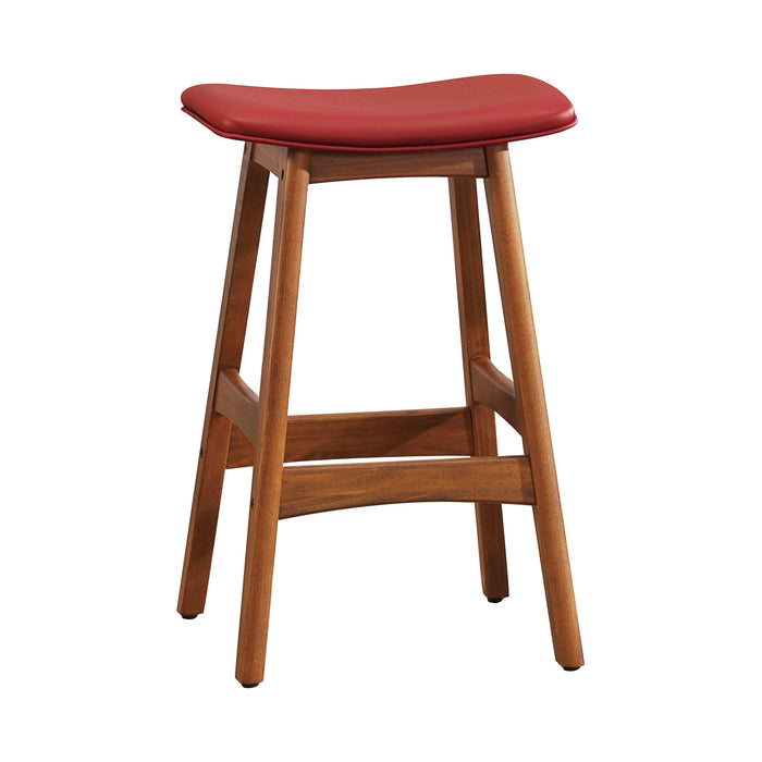 Ride Matt Red Counter Height Stool, Set of 2