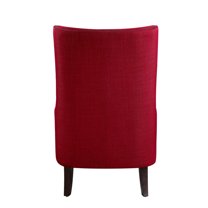 Avina Red Accent Chair