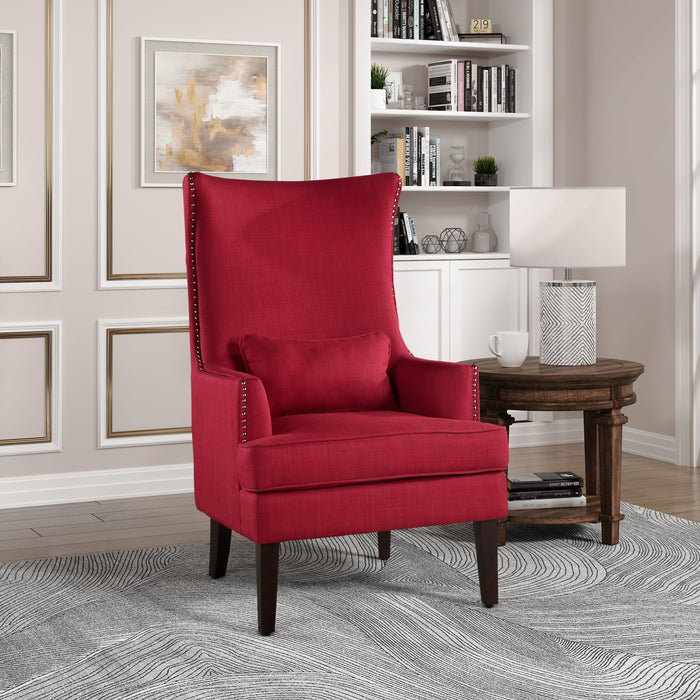 Avina Red Accent Chair