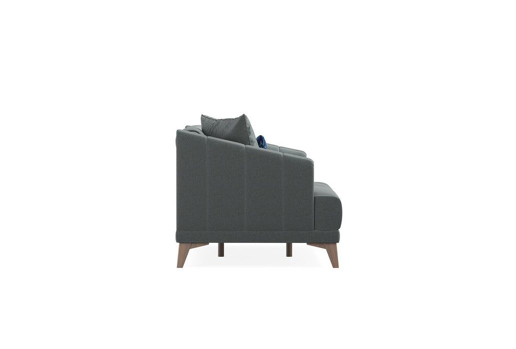 Dark Blue Velvet Sona 2-Seater Sofa