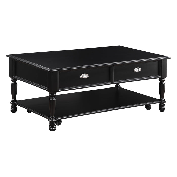 Sanders Black Lift Top Cocktail Table