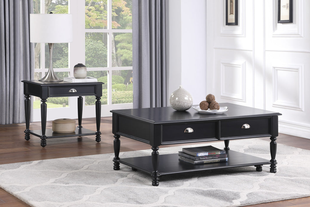 Sanders Black Lift Top Cocktail Table