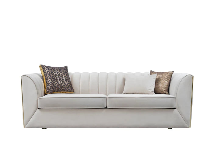 Dream Ivory Velvet Sofa (411)