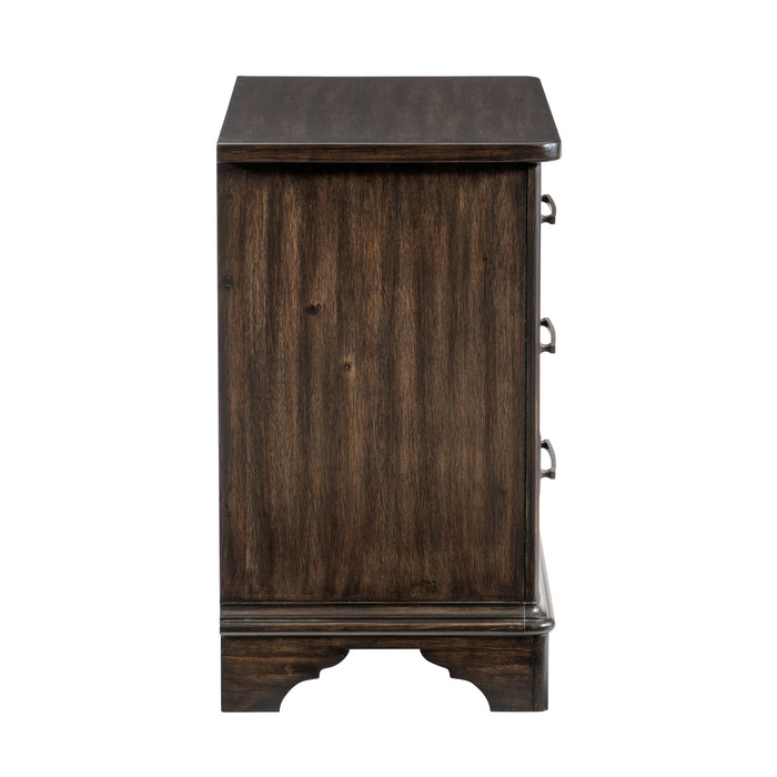 Boone Rustic Brown Nightstand