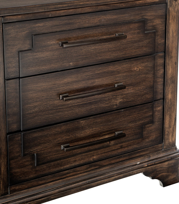 Boone Rustic Brown Nightstand