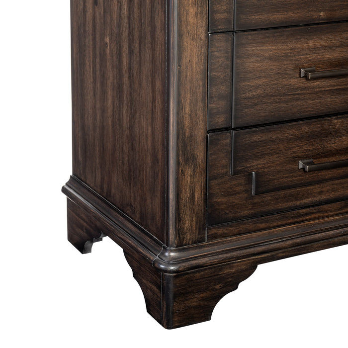 Boone Rustic Brown Nightstand