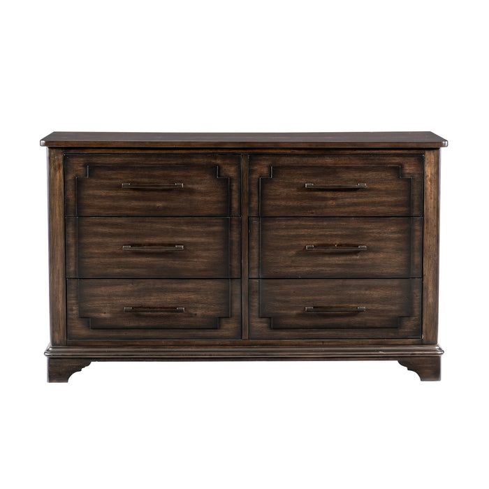 Boone Rustic Brown Dresser