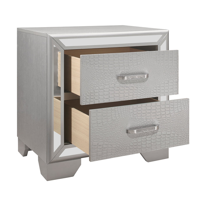 Aveline Silver Nightstand