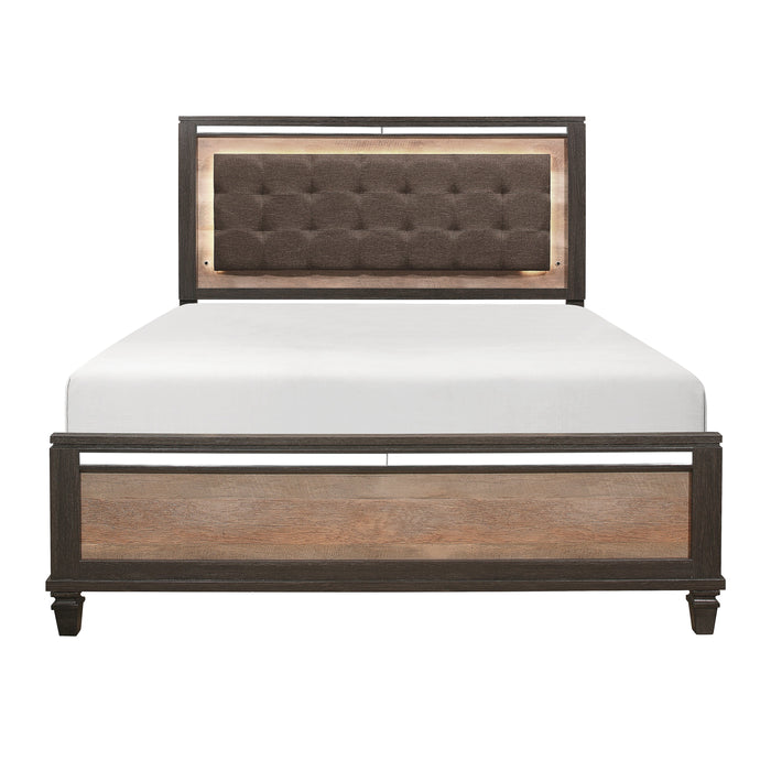 Danridge Two-Tone Queen Bed with LED Lighting