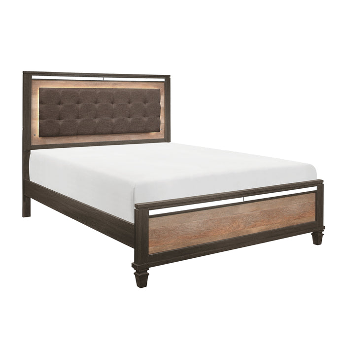 Danridge Two-Tone Queen Bed with LED Lighting