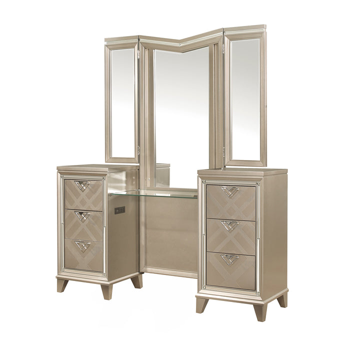 Bijou Champagne Vanity Set