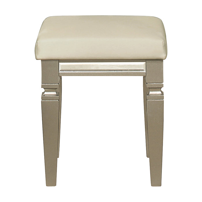 Bijou Champagne Vanity Stool